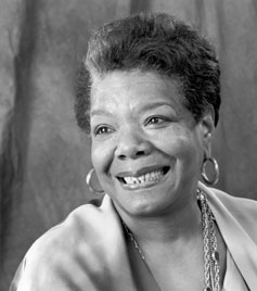 The inimitable Dr Maya Angelou