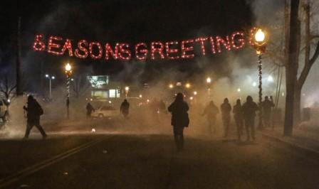 Ferguson, Missouri aflame