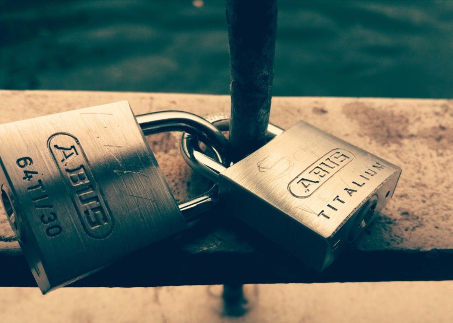 Love locks on Ha'penny Bridge, Dublin